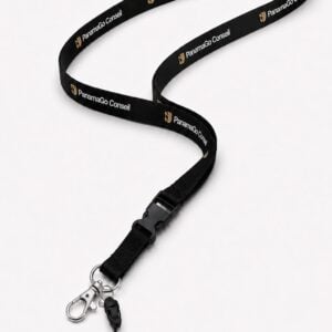 Black Platinum Lanyard